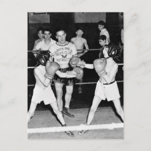 Cartão Postal South Philly Boys Club Boxing, anos 40