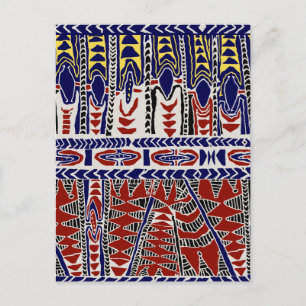 Cartão Postal South Seas Samoa Batik