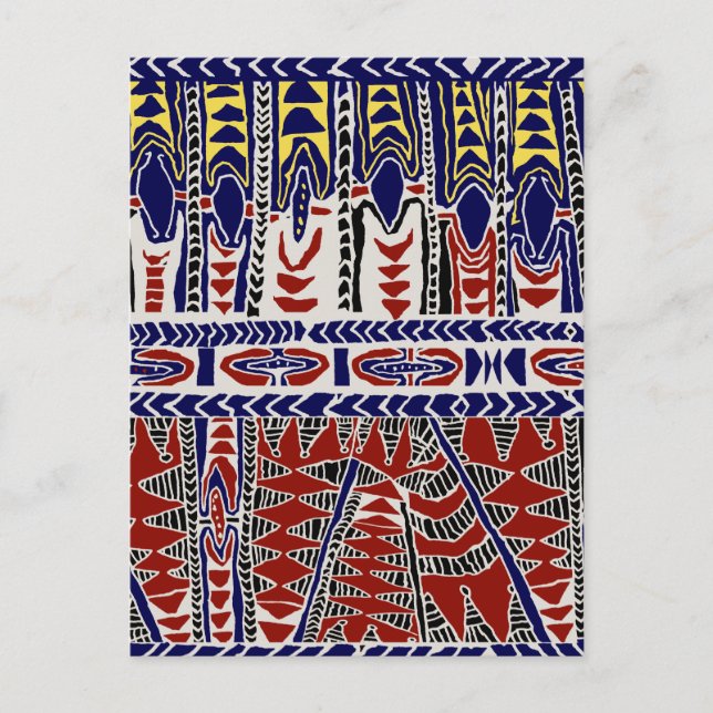 Cartão Postal South Seas Samoa Batik (Frente)
