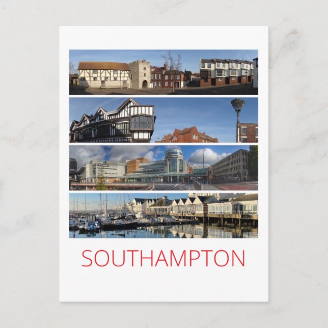 Cartão Postal Southampton (Frente)