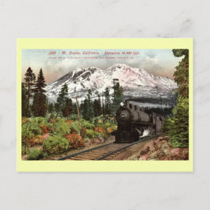 Cartão Postal Southern Pacific Mt. Shasta 1912 Vintage