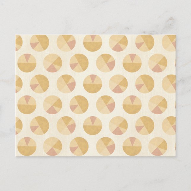 Cartão Postal Southwest Geo Etapa Geo | Padrão de Círculo Laranj (Frente)