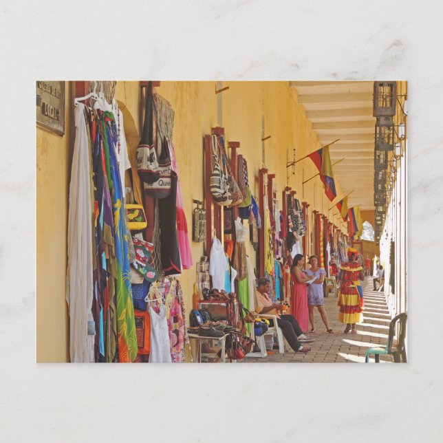 Cartão Postal Souvenir Compra em Cartagena Colômbia (Frente)
