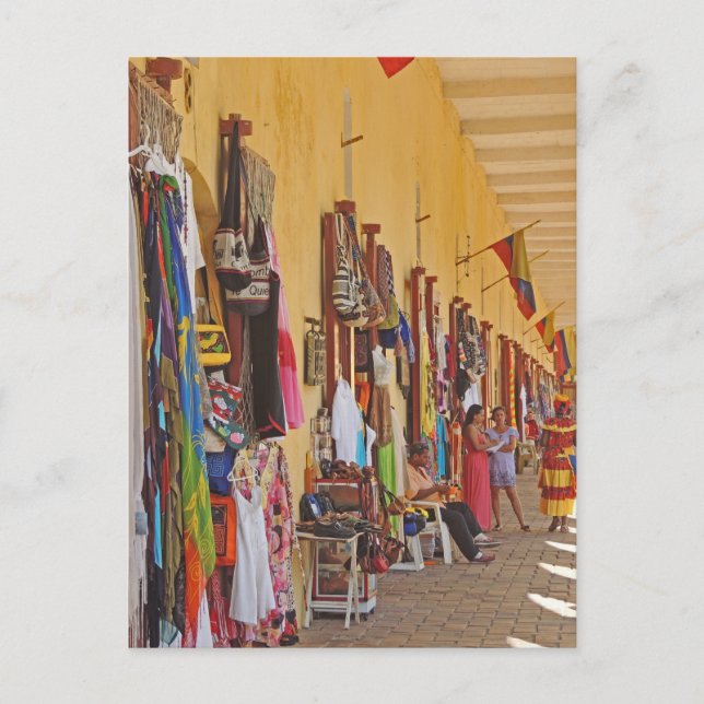 Cartão Postal Souvenir Compra em Cartagena Colômbia (Frente)