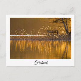 cartão postal souvenir da paisagem do lago da Finl
