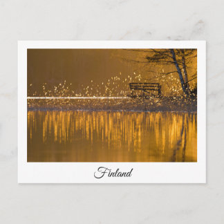 cartão postal souvenir da paisagem do lago da Finl