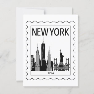 Cartão Postal Souvenir de Nova Iorque