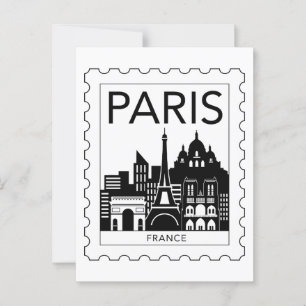 Cartão Postal Souvenir de Paris