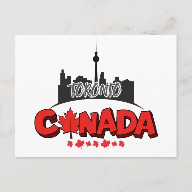Cartão Postal Souvenir de Toronto Canadá (Frente)