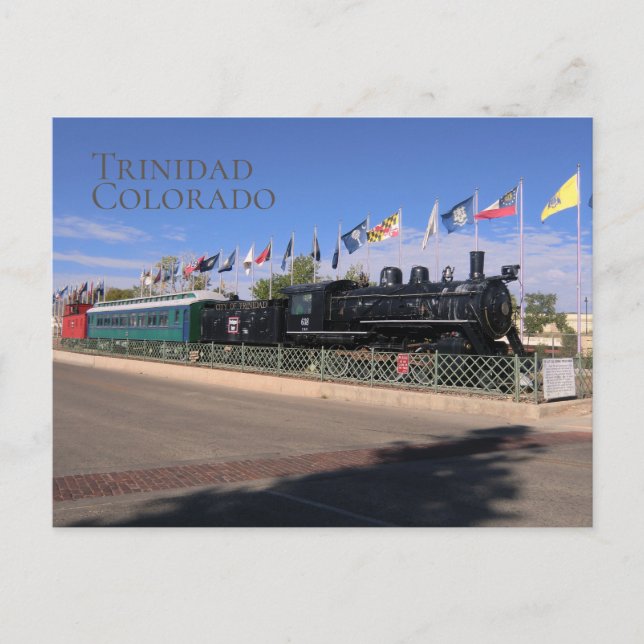 Cartão Postal Souvenir de Trinidad Colorado (Frente)