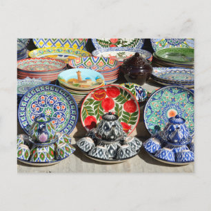 Cartão Postal Souvenirs no Uzbequistão