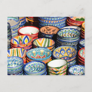 Cartão Postal Souvenirs no Uzbequistão
