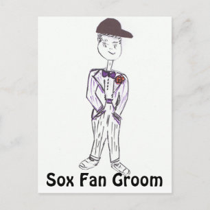 Cartão Postal Sox Fan Groom