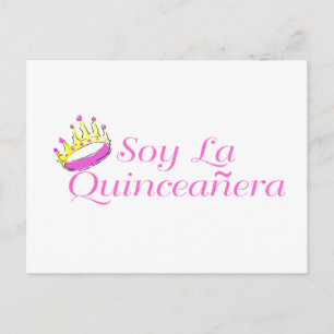 Cartão Postal Soy La Quinceanera