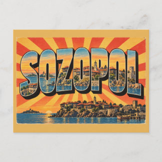 Cartão Postal Sozopol Antiga Apollonia Mar Negro Arte