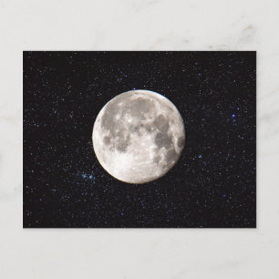 Cartão Postal Space Night Sky Moon