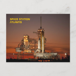 Cartão Postal Space Shuttle Atlantis