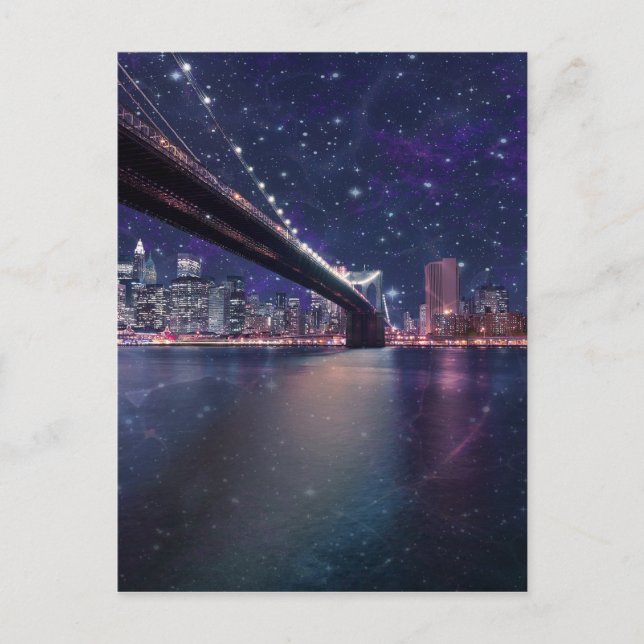 Cartão Postal Spacey Manhattan Skyline (Frente)