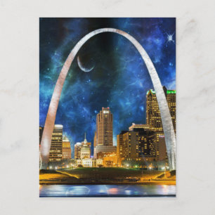 Cartão Postal Spacey St. Louis Skyline