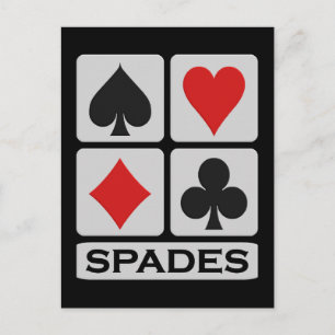 Cartão postal Spades