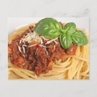 Cartão Postal Spaghetti bolognese