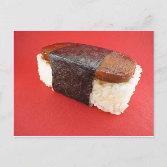 Cartão Postal Spam Musubi (Frente)