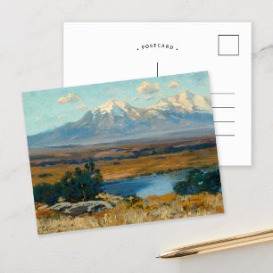 Cartão Postal Spanish Peaks, CO   Charles Partridge Adams