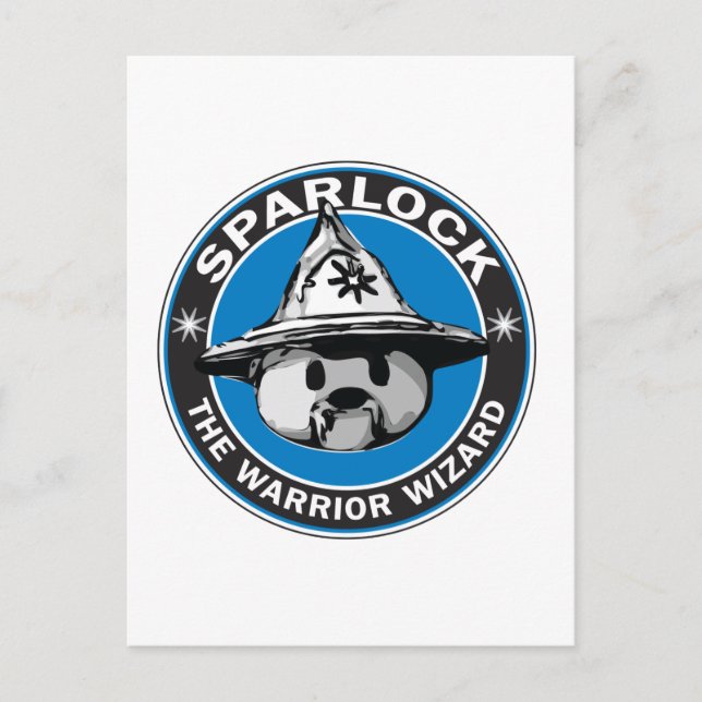 Cartão Postal Sparlock: Assistente do Guerreiro (Frente)