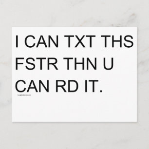 Cartão Postal Speedy Texter