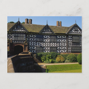 Cartão Postal Speke Hall, Tudor, metade da casa de peitos, Merse