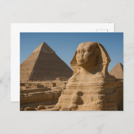 Cartão Postal Sphinx Divine Postcard Sagrado Pirâmides Giza