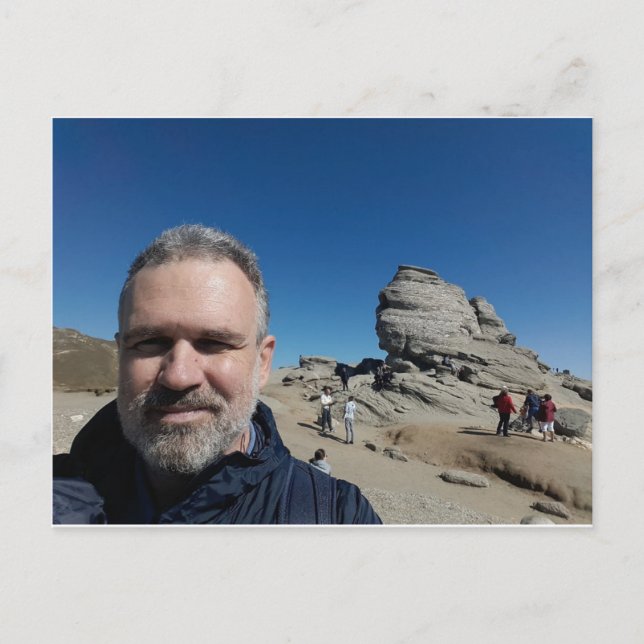 Cartão Postal Sphinx, Montanhas Bucegi, Romênia (design nº 2) (Frente)