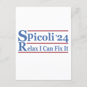 Cartão Postal Spicoli 24 Relaxe Posso Consertá-Lo Engraçado Elei