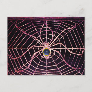 Cartão Postal SPIDER E WEB Blue Topaz Black