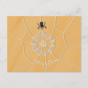 Cartão Postal Spider Spooky na aranha
