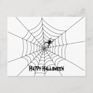 Cartão postal Spider Web Halloween