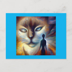 Cartão Postal Spirit Animal Cat 3