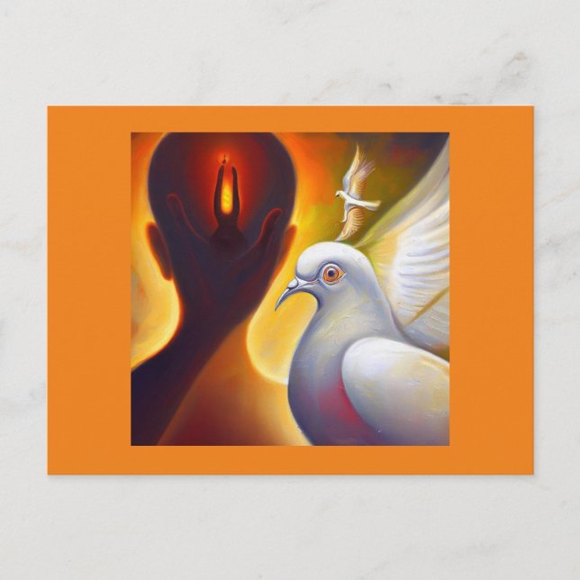 Cartão Postal Spirit Animal Dove 4 (Frente)