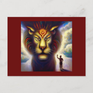Cartão Postal Spirit Animal Lion 4