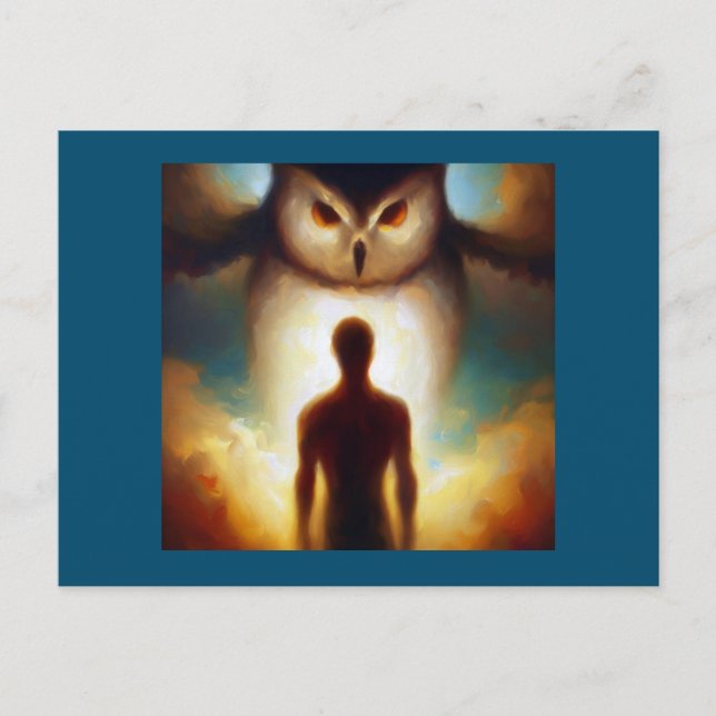 Cartão Postal Spirit Animal Owl 1 (Frente)