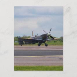 Cartão Postal Spitfire Após Aterrissagem