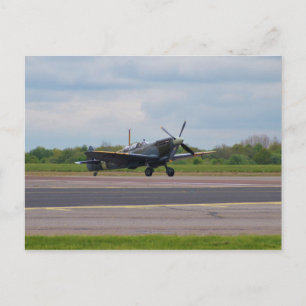 Cartão Postal Spitfire Após Aterrissagem