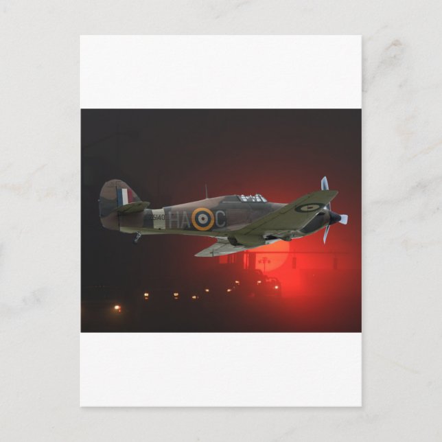 Cartão Postal Spitfire britânico (Frente)