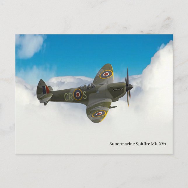 Cartão Postal Spitfire Postcard (Frente)