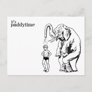 Cartão Postal splash bath post card