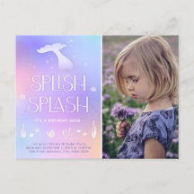 Splash Whimsical Sparkly Smermaid Aniversário