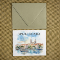 Split Croácia Dalmácia Aquarela
