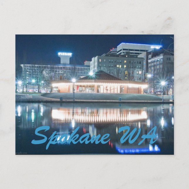 CARTÃO POSTAL SPOKANE WA (Frente)