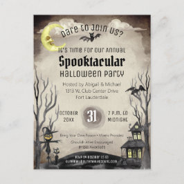 Cartão Postal "Spookeen Halloween Figurume Spooktacular Tone Sep