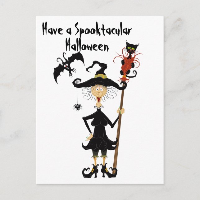 Cartão postal Spooktacular de Halloween (Frente)